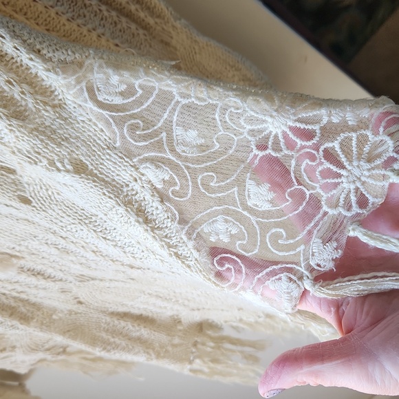 Back In The Saddle Womens Sweater sz S Cream - Picture 6 of 11